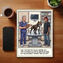 Cartão Postal Aventuras de ER Veterinário Cartoon