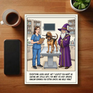 Cartão Postal Aventuras de ER Veterinário Cartoon
