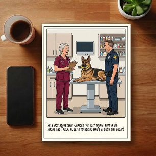 Cartão Postal Aventuras de ER Veterinário Cartoon