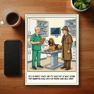Cartão Postal Aventuras de ER Veterinário Cartoon