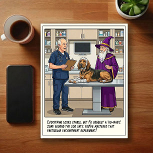 Cartão Postal Aventuras de ER Veterinário Cartoon