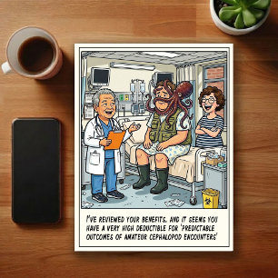 Cartão Postal Aventuras de Sala de Emergência Cartoon