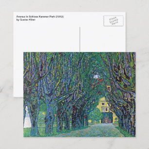 Cartão Postal Avenue in Schloss Kammer Park por Gustav Klimt