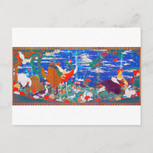 Cartão Postal Aves, Animais e Plantas Flores (Esquerda) Jacuchu