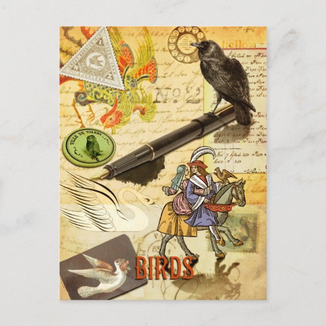 Cartão postal "Aves" Lenormand (Frente)