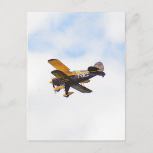 Cartão Postal Avião Aerobático Em Voo