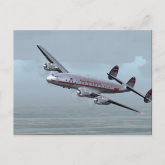 CARTÃO POSTAL AVIÃO DA CONSTELAÇÃO -- HISTÓRIA DA AVIAÇÃO!