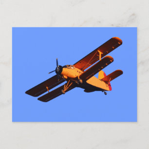 Cartão Postal Avião das Duas Asas, Voo do Avião Antigo