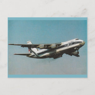 Cartão Postal Avião de Carga Antonov An-124 Ruslan Aviat Vintage