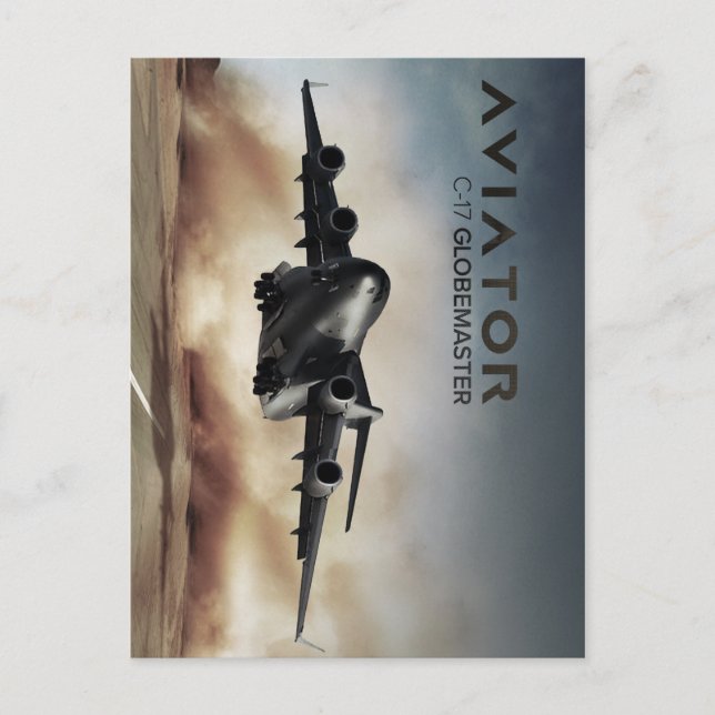 Cartão Postal Avião de carga global C-17 (Frente)