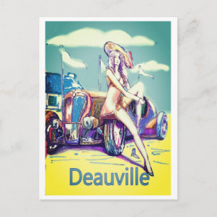 Cartão Postal avião de moto de corrida britânico de 1900 deauv