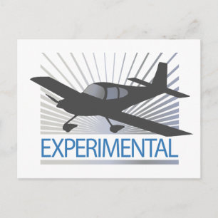 Cartão Postal Avião experimental de baixa-asa