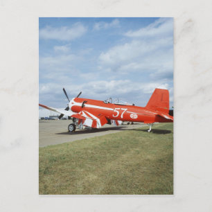 Cartão Postal Avião F2G-1D Super Corsair no espetáculo aéreo