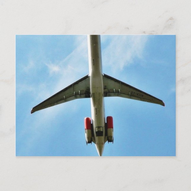 Cartão Postal Avião Grande Desliga (Frente)