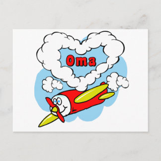 Cartão Postal Avião Oma Kids