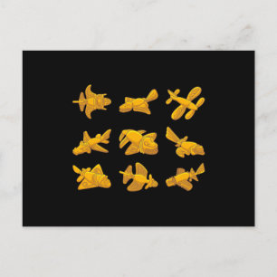 Cartão Postal AVIÃO QUIMBAYA Teórico de Alienígenas Antigos Quim