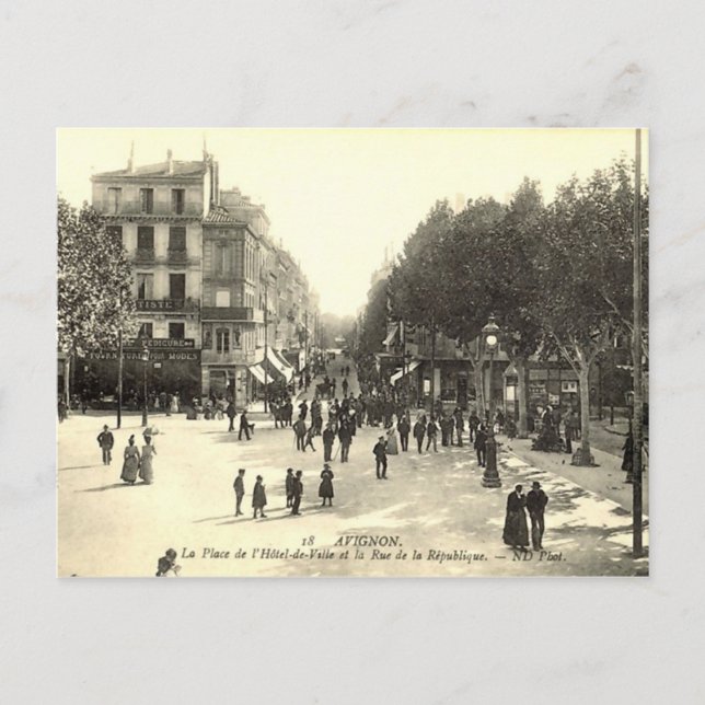 Cartão postal, Avignon (Frente)