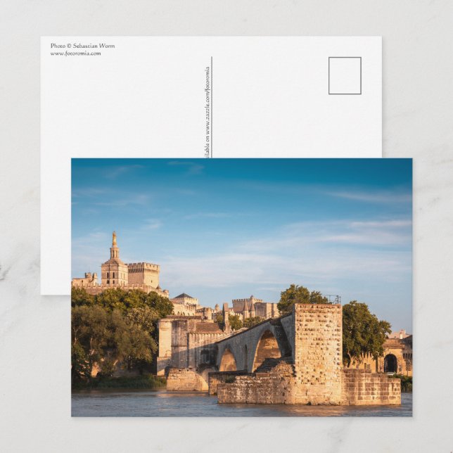 Cartão Postal Avignon Bridge França (Frente/Verso)