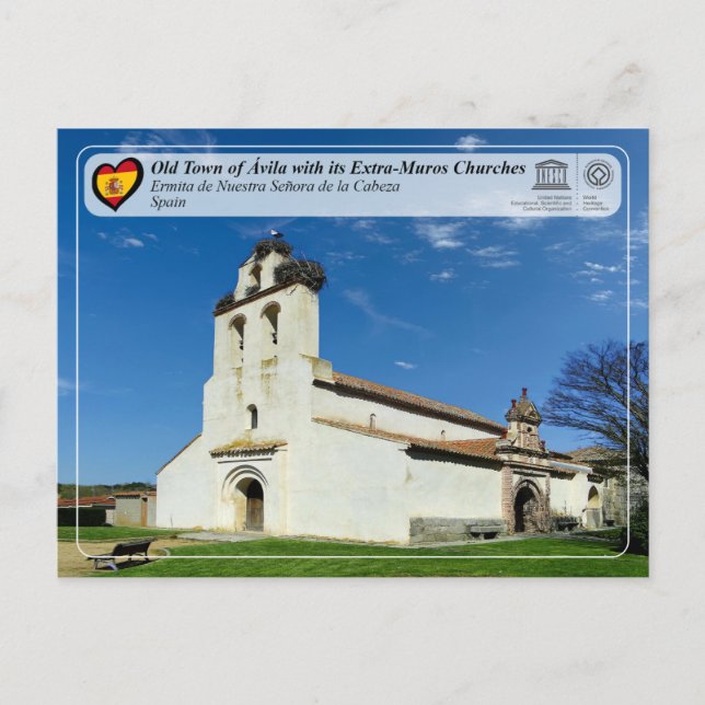 Cartão Postal Ávila - Ermida de Nossa Senhora da Cabeça (Frente)