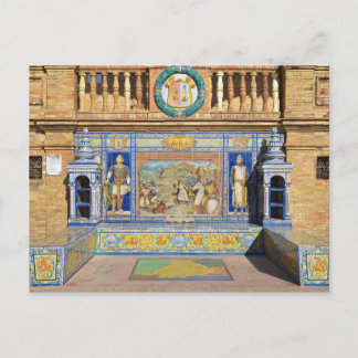 Cartão Postal Avila, Plaza de Espana, Cartão-postal Sevilha