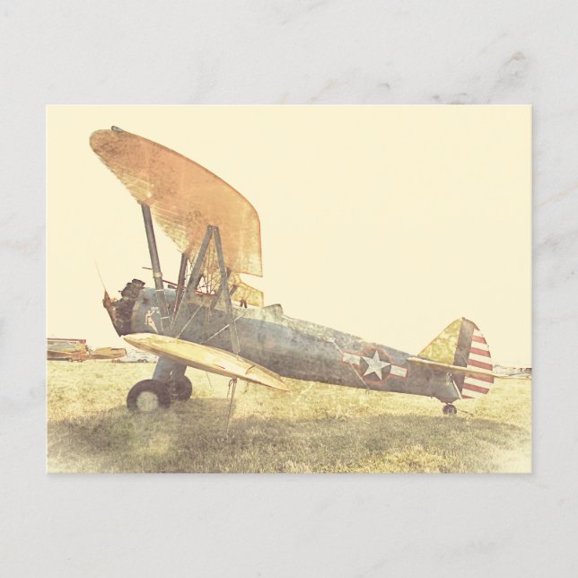 Cartão Postal Aviões Biplanos de Combate Antigos Postcard (Frente)