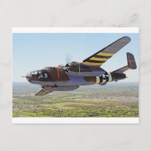 Cartão Postal Aviões do vintage de B-25 Mitchell