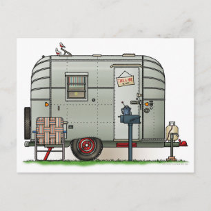 Cartão Postal Avion Camper Trailer