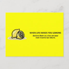 Cartão Postal Aviso de Imposto de Renda Contábil Funny