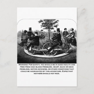 Cartão Postal Aviso de Porta copos do cilindro