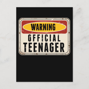 Cartão Postal Aviso Oficial Adolescente Meninos Meninas 13º Aniv