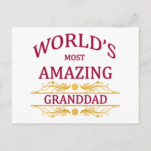 Cartão Postal Avô incrível