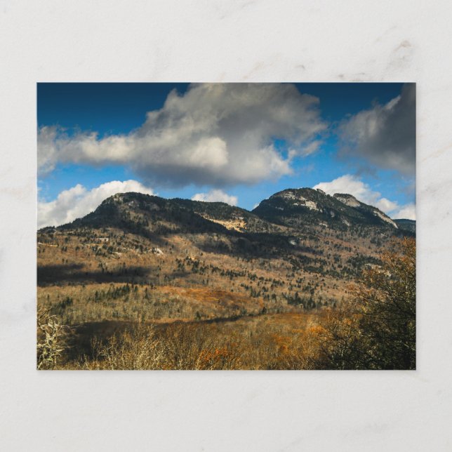 Cartão Postal Avô Mountain em Fall, Carolina do Norte (Frente)