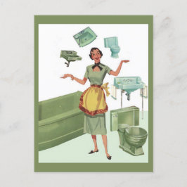 Cartão Postal Avocado Green Appliances Vintage Publicidade