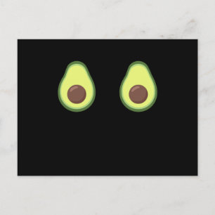 Cartão Postal Avocado Halloween Costume Engraçado Avocados