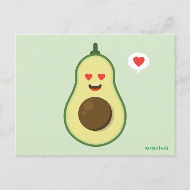 Cartão Postal Avocado Love (Frente)
