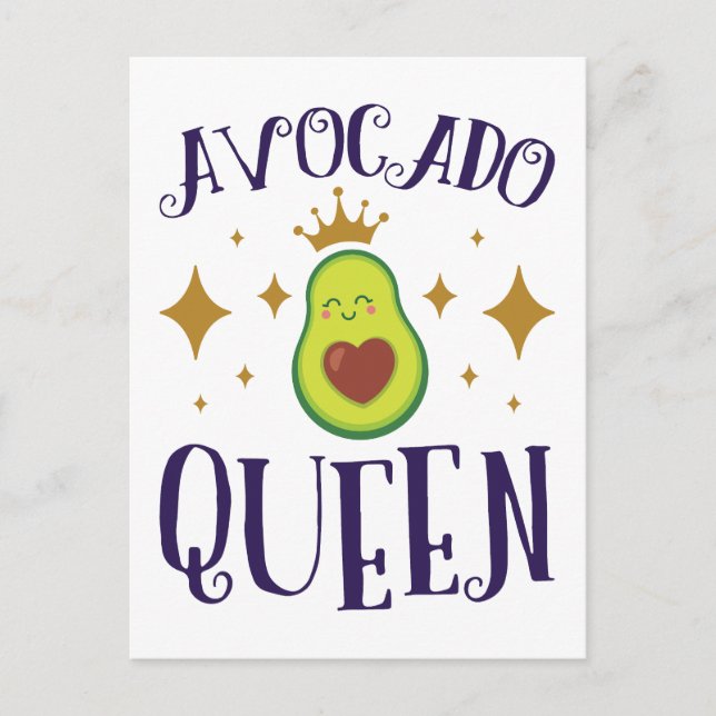 Cartão Postal Avocado Queen (Frente)