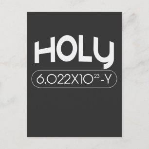 Cartão Postal Avogadro Mole Carbon Chemistry Animal Pun