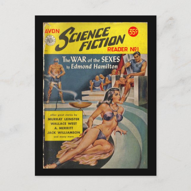 Cartão Postal Avon Science Fiction Reader 01 (1951.Avon)_Pulp Ar (Frente)