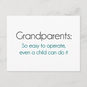 Cartão Postal Avós Tão Fáceis De Operar