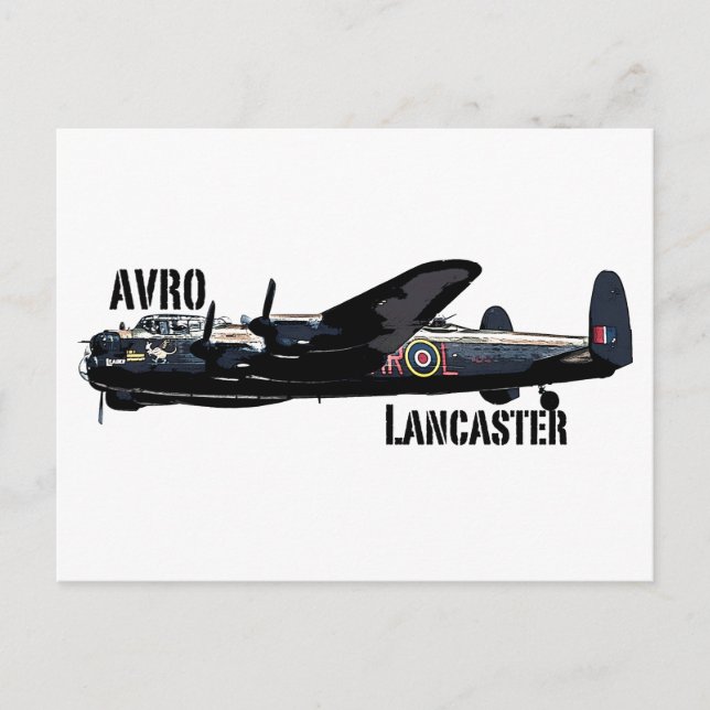 Cartão Postal Avro Lancaster (Frente)