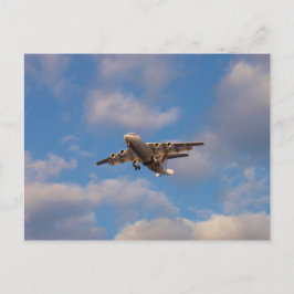 Cartão Postal Avro RJ85 Jet Landing