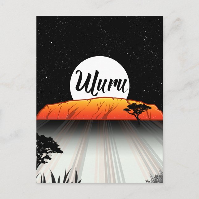 Cartão Postal Ayers Rock Austrália (Frente)