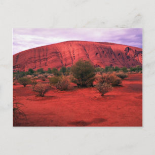 Cartão Postal Ayers Rock, Uluru National Park, Deserto da Austrá