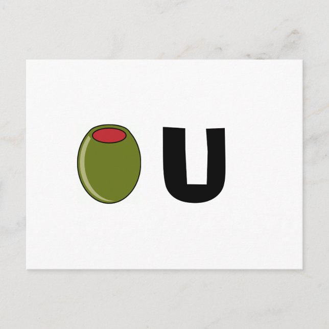 Cartão Postal Azeitona verde (Frente)