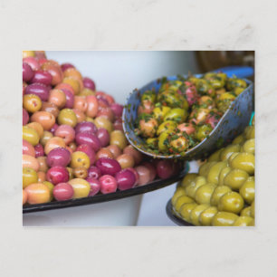Cartão Postal Azeitonas No Mercado