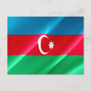 Cartão Postal Azerbaijão - Sinalizador Waving -