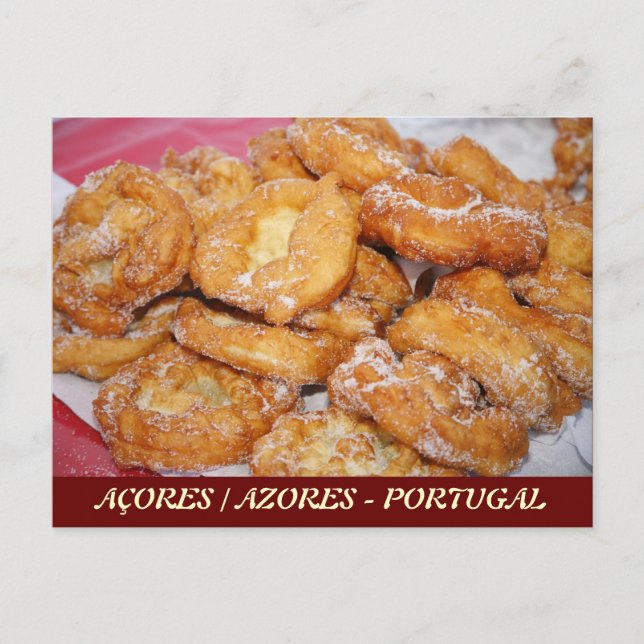 Cartão Postal Azorean Malassadas (Frente)