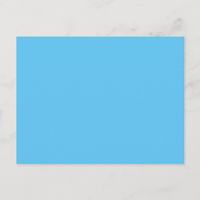 Cartão Postal Azul Celeste #5EC5F3, Hosta Azul (Frente)