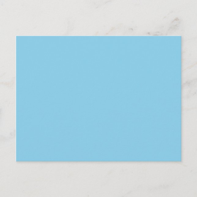 Cartão Postal azul-céu (Frente)