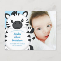 Azul-Chá de fraldas-zebra